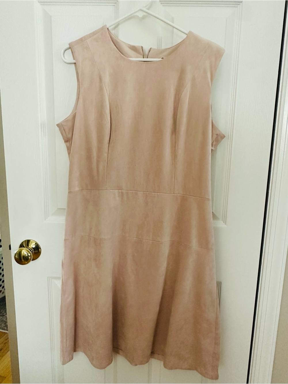 Sleeveless Blush Pink A-Line Dress